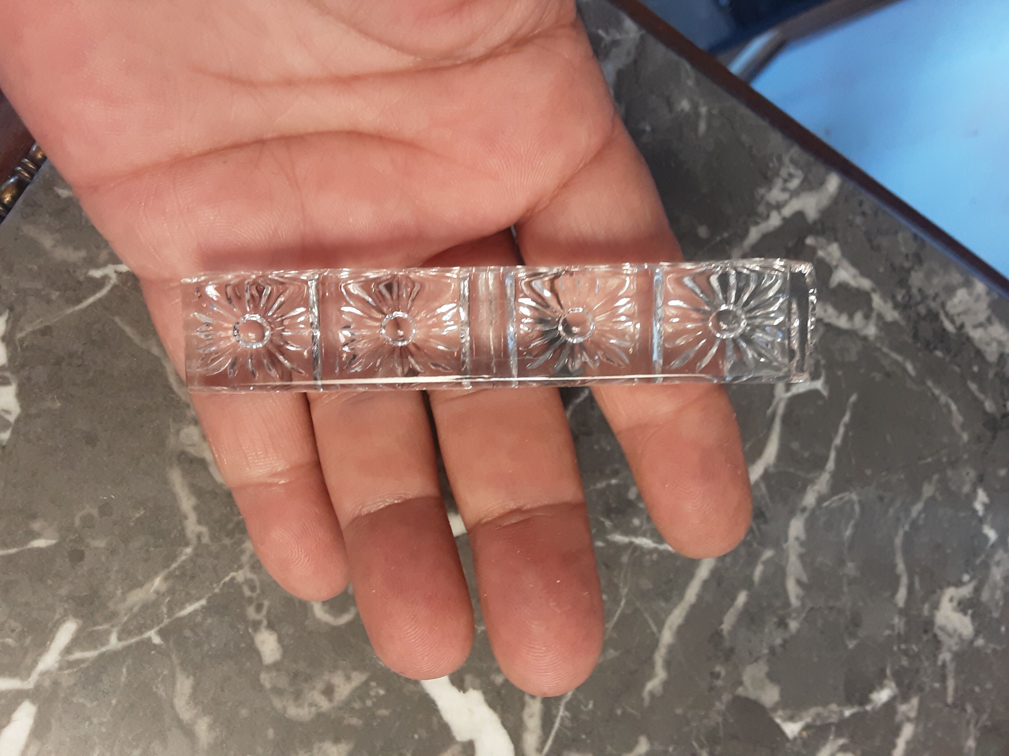 Crystal knife holder box - year 60