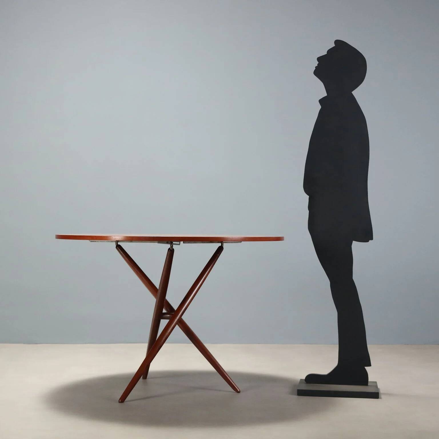 Vintage teak dining table designed in Italy from the 1960s.