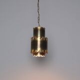 Set of 2 vintage Holm Sorensen brass pendant lamps 6400