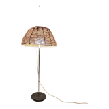 Vintage rope reading floor lamp 1970