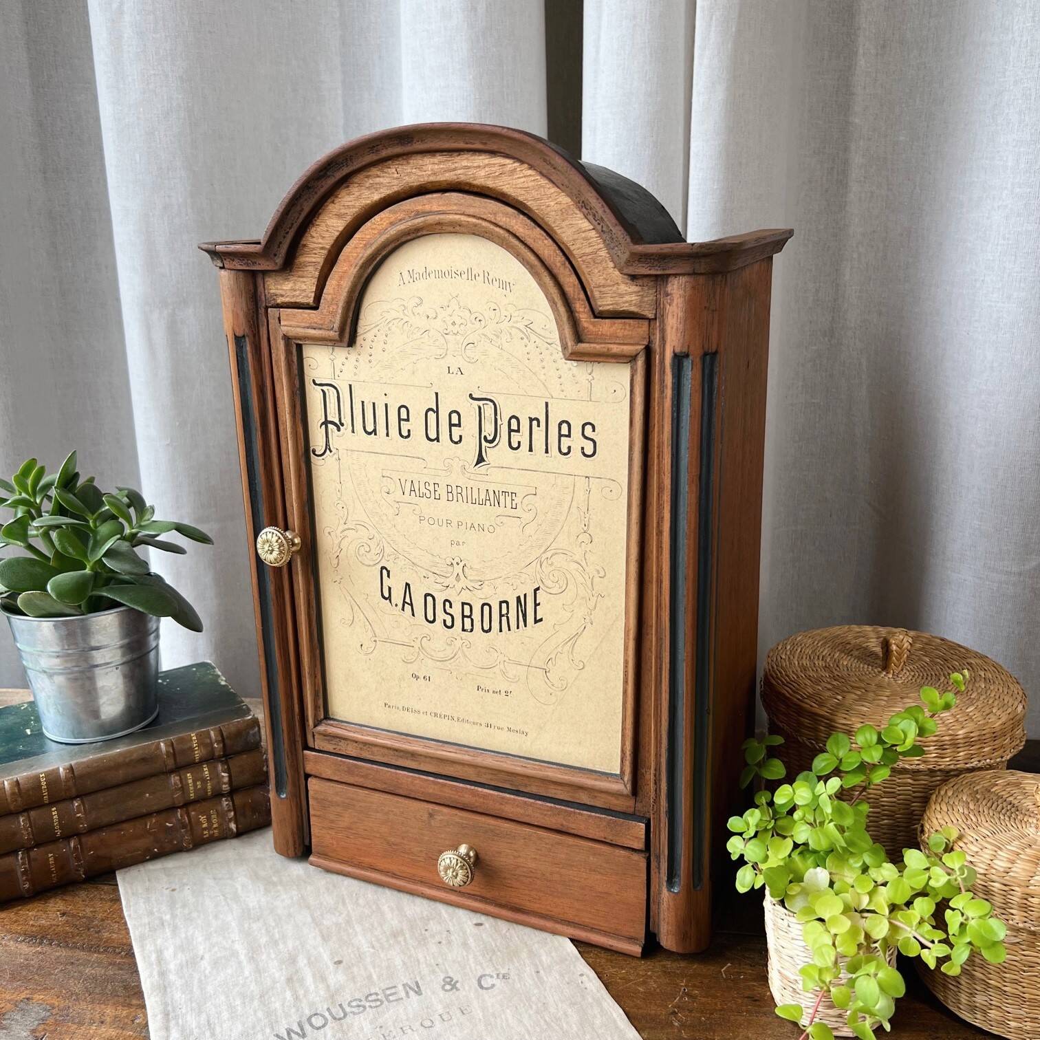 Restored wooden cabinet