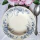 Antique deep plates in ironstone with a soup tureen.