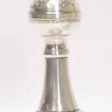 Silver metal candlesticks