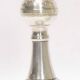 Silver metal candlesticks