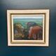 Huile sur toile originale – “Potatisptortning” par Einar Emland