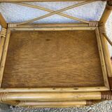 Vintage rattan shelf