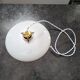 Old hanging lampshade lamp in white opaline Art Deco 1930