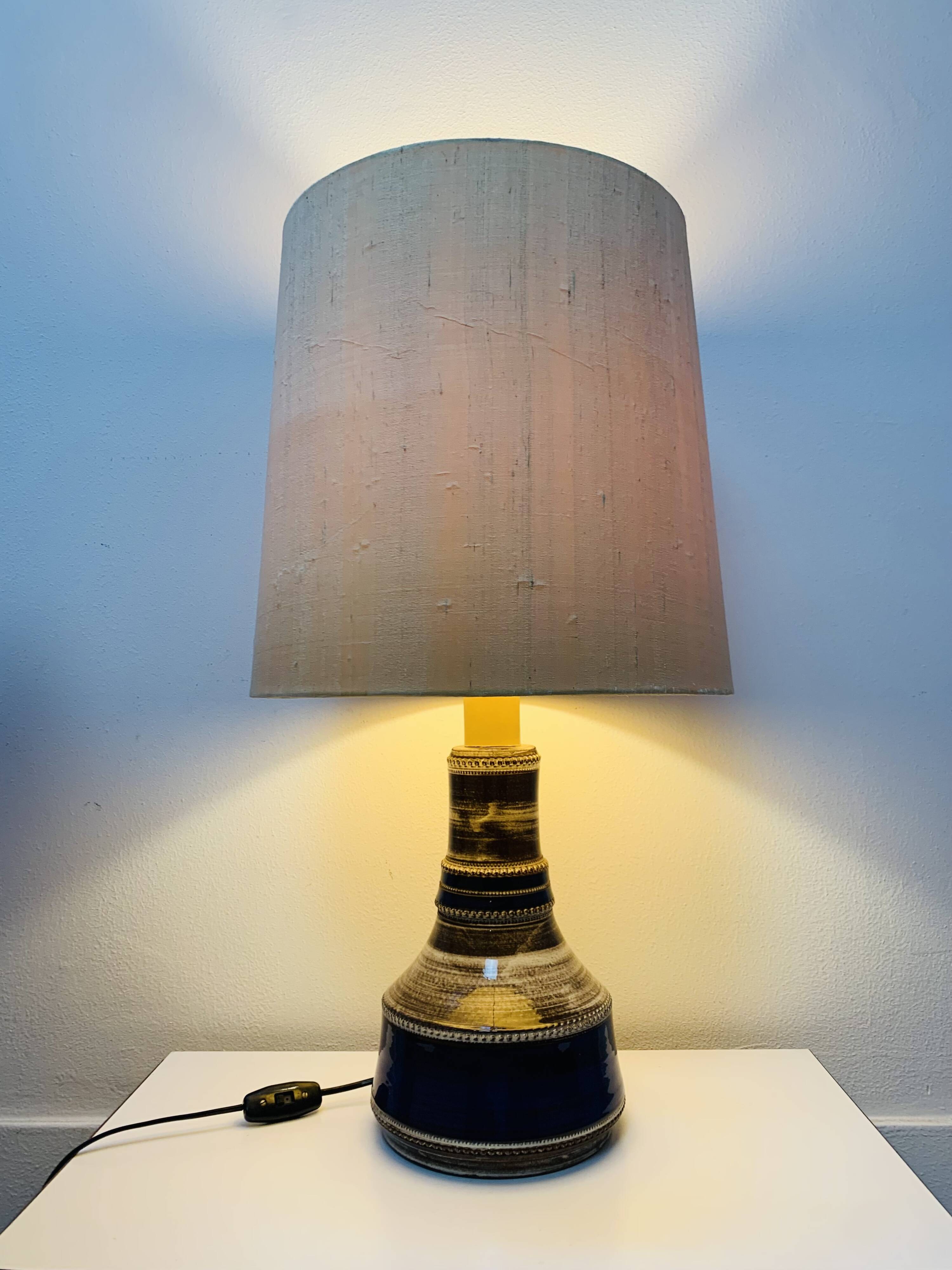 Lampe céramique Kohler Biel années 60, Suisse