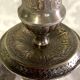 Pair of Candlesticks Candlesticks Bronze Silver Atypical Decoration