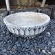 Round planter vintage concrete structured 60, 70 years
