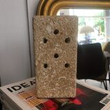 Brutalist stone lamp