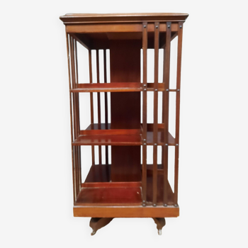 Large 19th century revolving bookcase