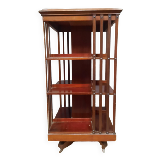 Large 19th century revolving bookcase