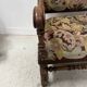 Paire de fauteuils de style Louis XIII a haut dossiers plats XX siècle