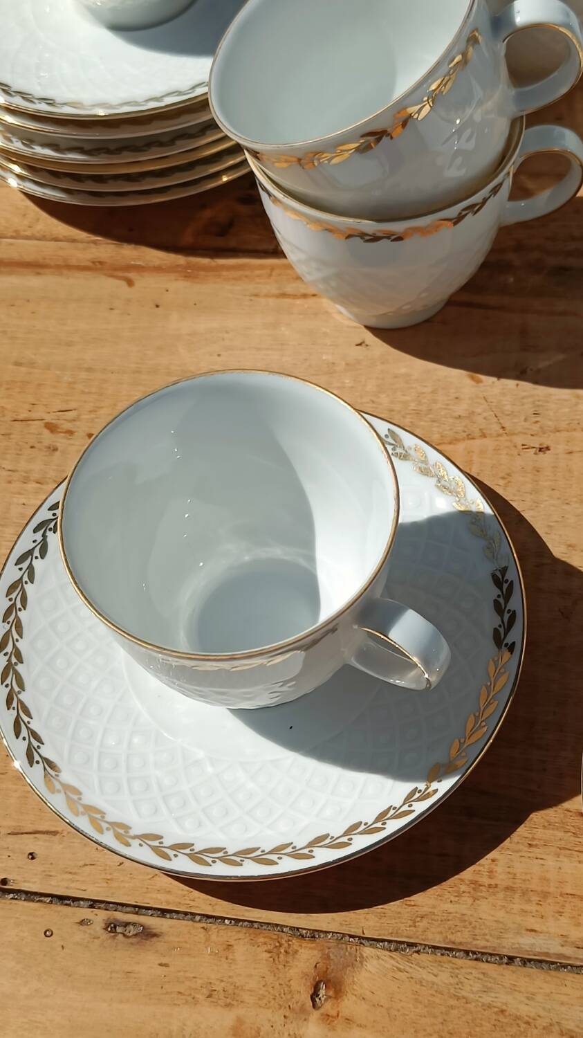 Vintage coffee service in porcelain Seltmann Weiden Bavaria –