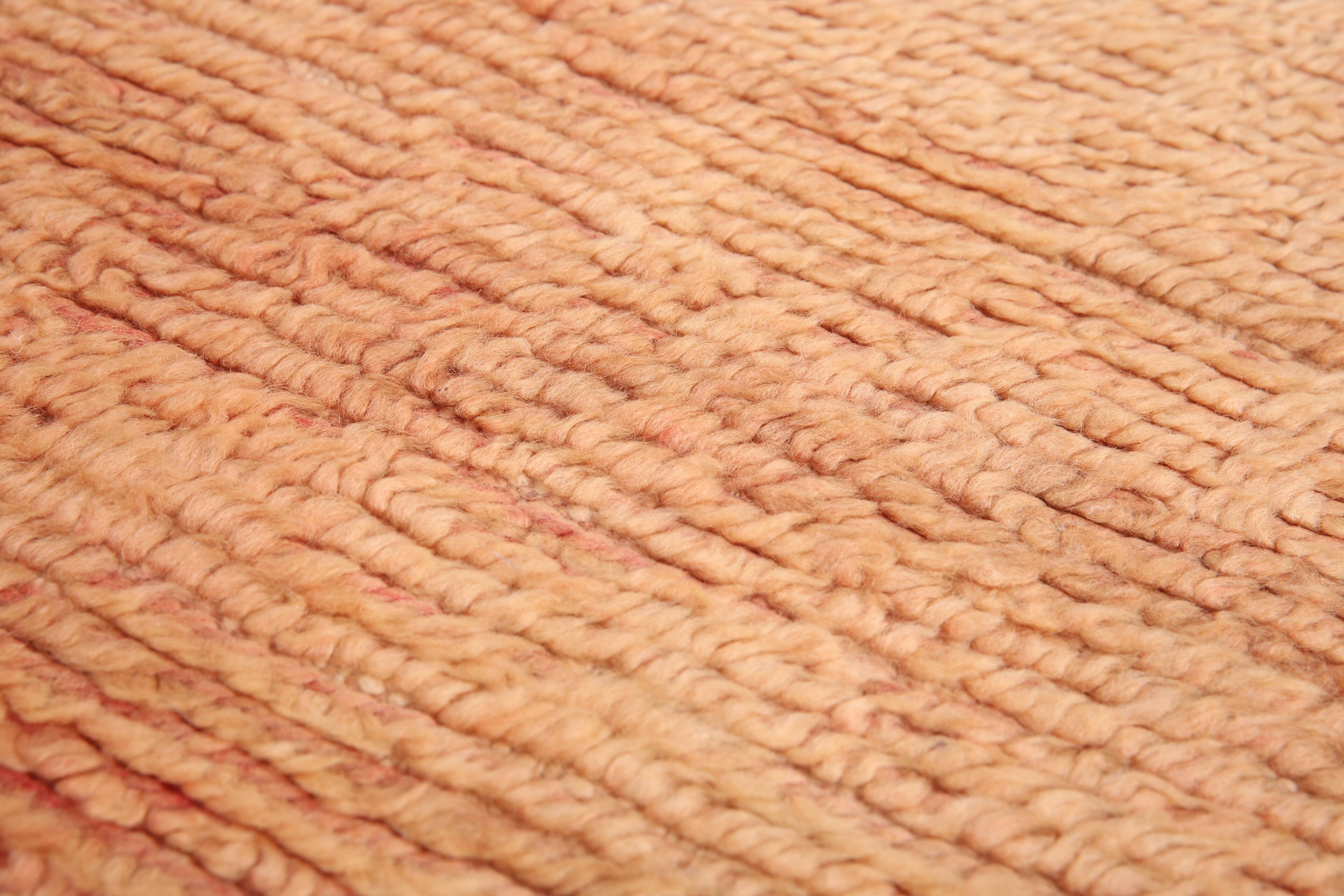 Peach Vintage Moroccan Rug 144 x 226 cm -