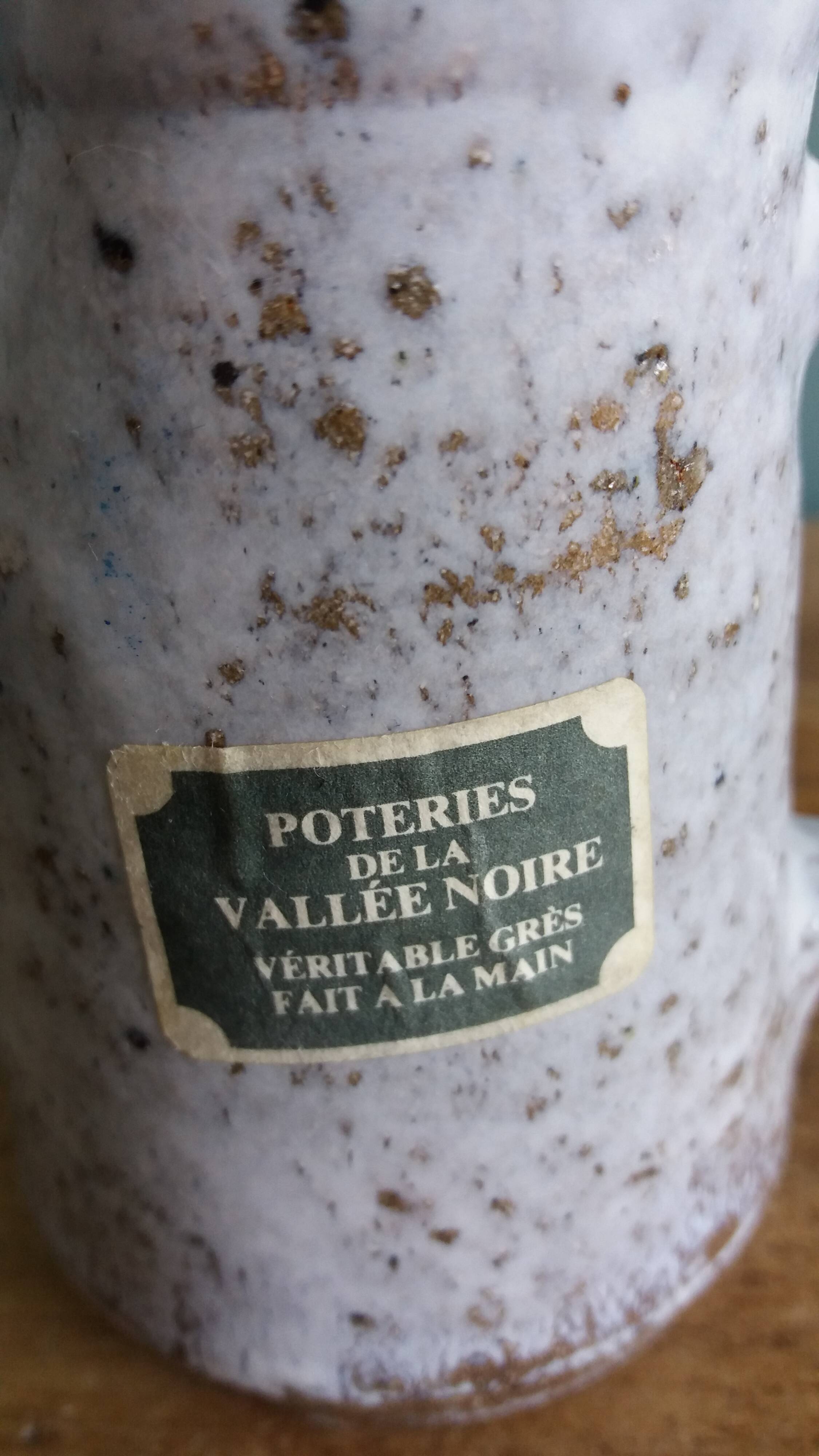 Stoneware pitcher from Berry signed Les Poteries de la Vallée Noire.
