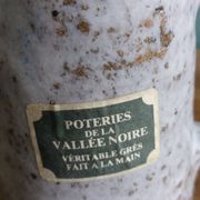 Stoneware pitcher from Berry signed Les Poteries de la Vallée Noire.