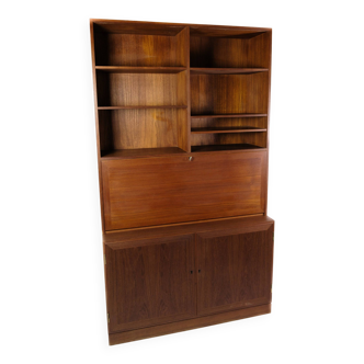 Bookcase With Secretary/Desk Made In Teak From 1960s