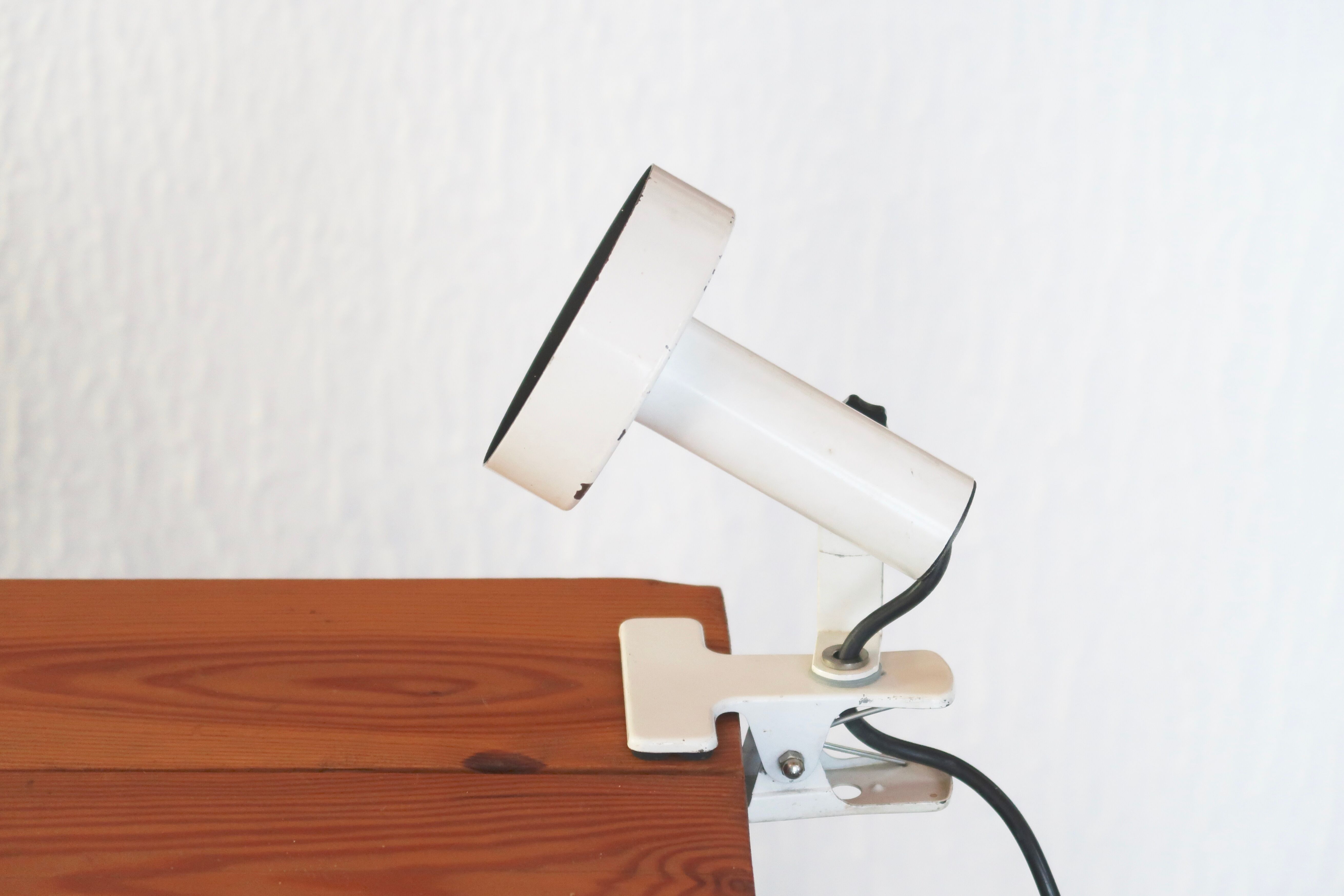 White clip spot lamp, 70s