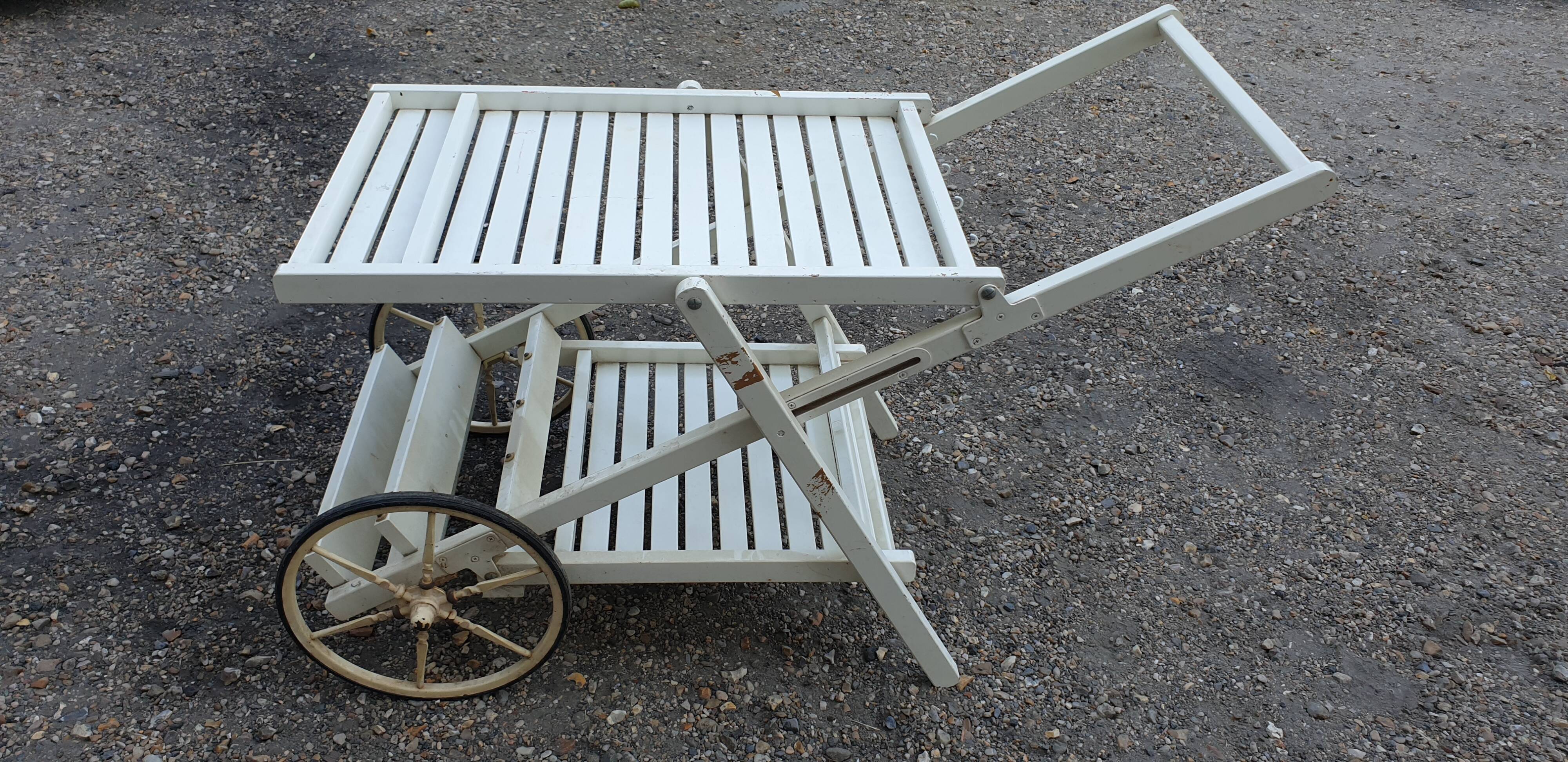 Vintage outdoor bar trolley