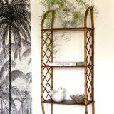 Rattan wall shelf 1960