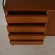 Vintage freestanding teak shelf