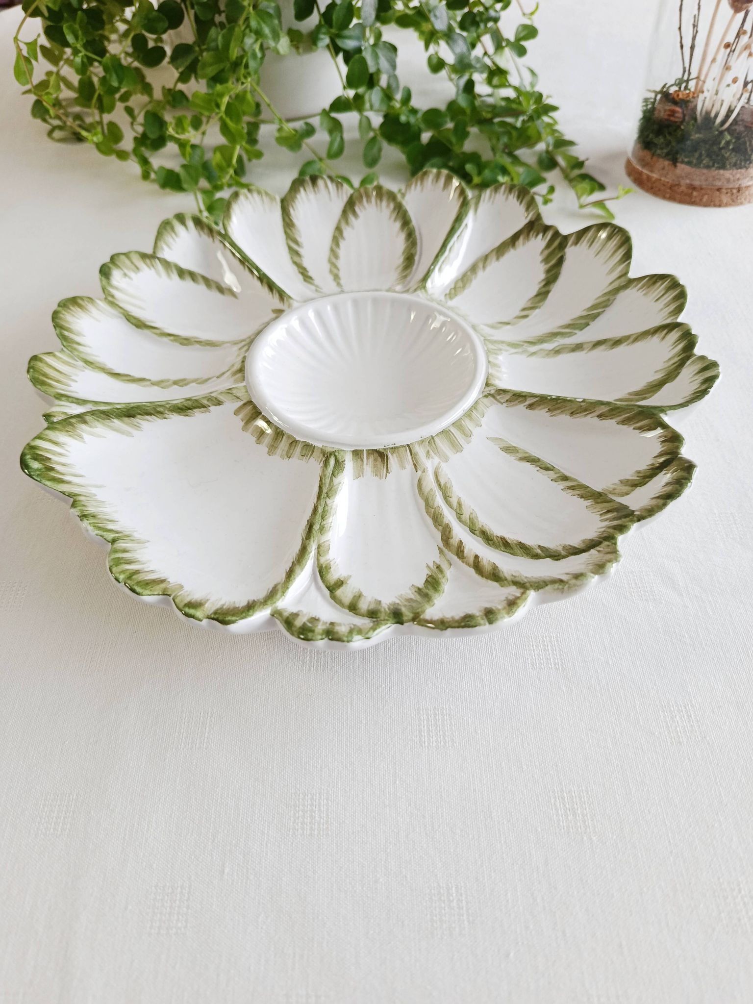 Assiette à artichaut en céramique italienne