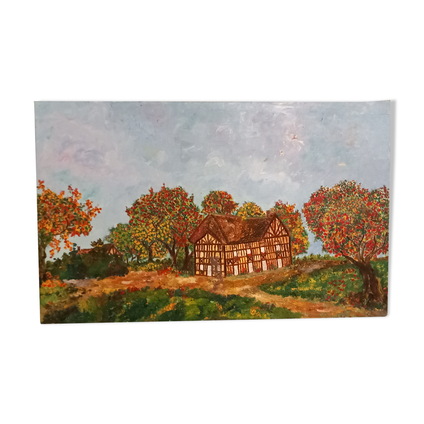 Oil on canvas-illustration