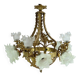 12-Light Chandelier in Gilded Bronze, Napoleon III Style – Late 19th Century
