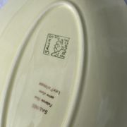Two serving dishes and a gravy boat model las palmas in fine earthenware salins france vintage