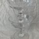Pair of old crystal champagne glasses