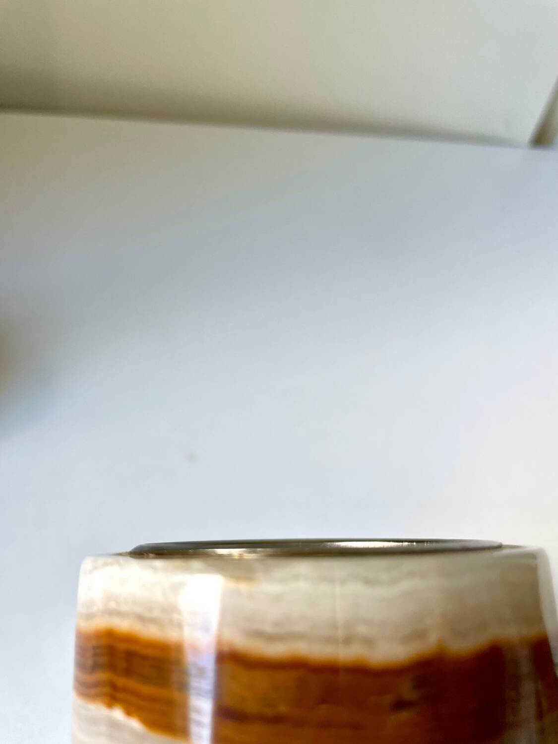 Vintage SAROME Japan Table lighter in Marble Onyx