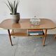 Mid-Century Formica Coffee Table with Lower Shelf