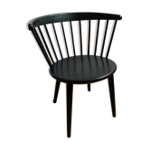Mid-Century Scandinavian Spindle Back Side Chair from Nesto, 1960s