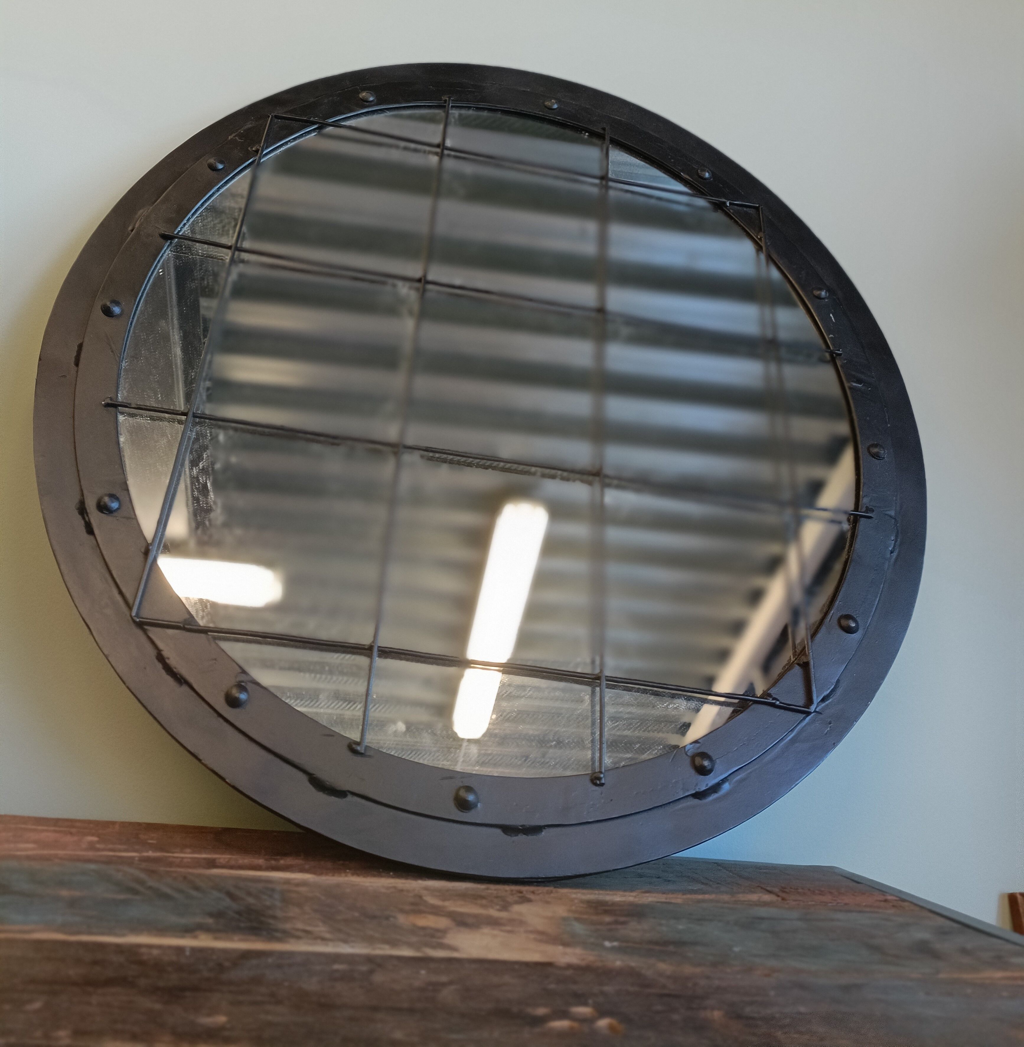Industrial round mirror