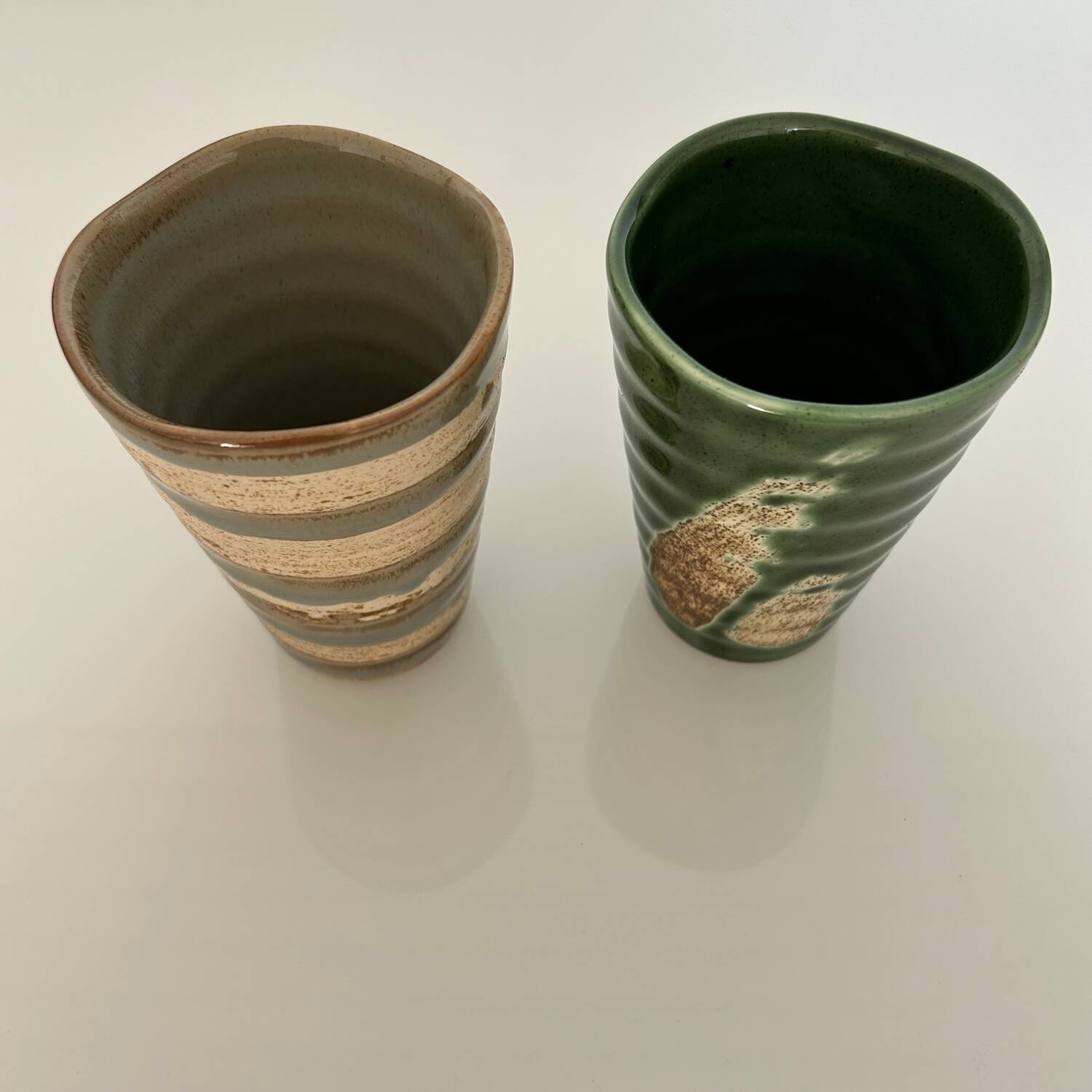 Paire de vases en grès