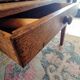 XXL solid oak farmhouse table 260x100 patinated two drawers