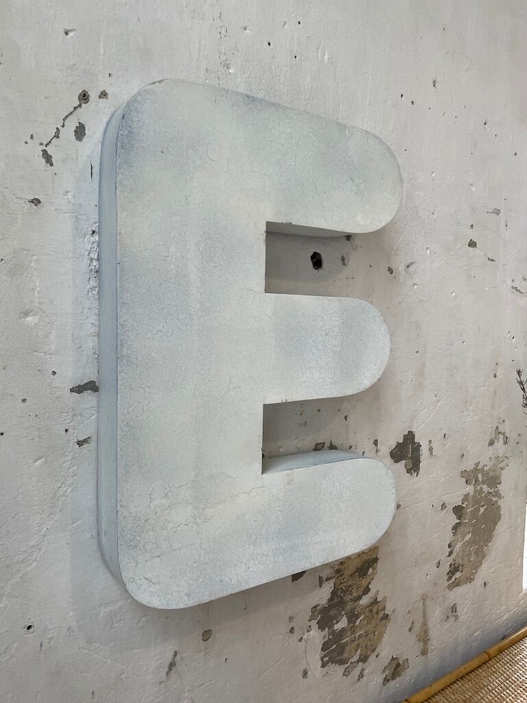 Lettre E métal XL 60cm