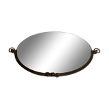 Miroir murale art nouveau fer forgé 71x40cm