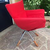 Pair of folding armchairs