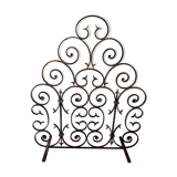 Grille de cheminée en fer forgé