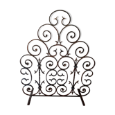 Wrought iron chimney grid