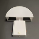 Applique Guzzini "Olympe", métal laqué blanc, Italie 1970