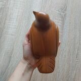 turned wooden bird