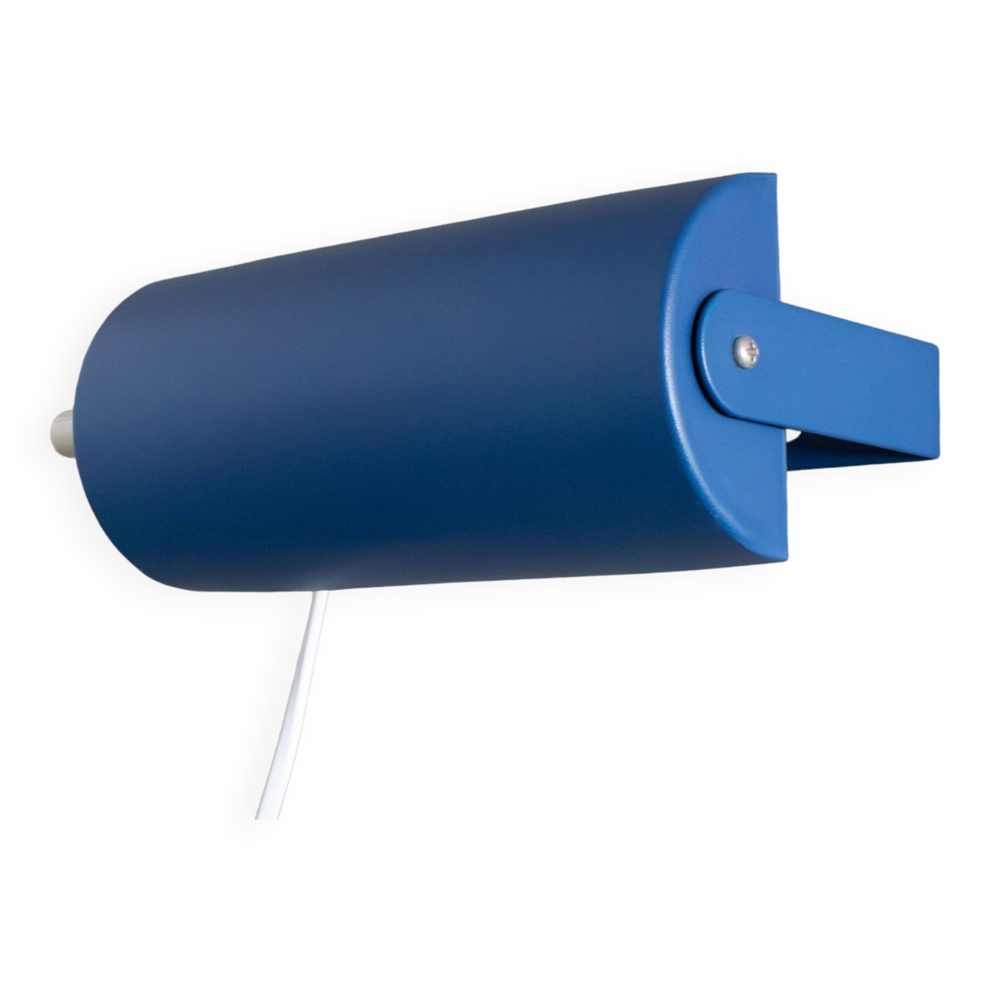 Vintage blue metal bed lamp