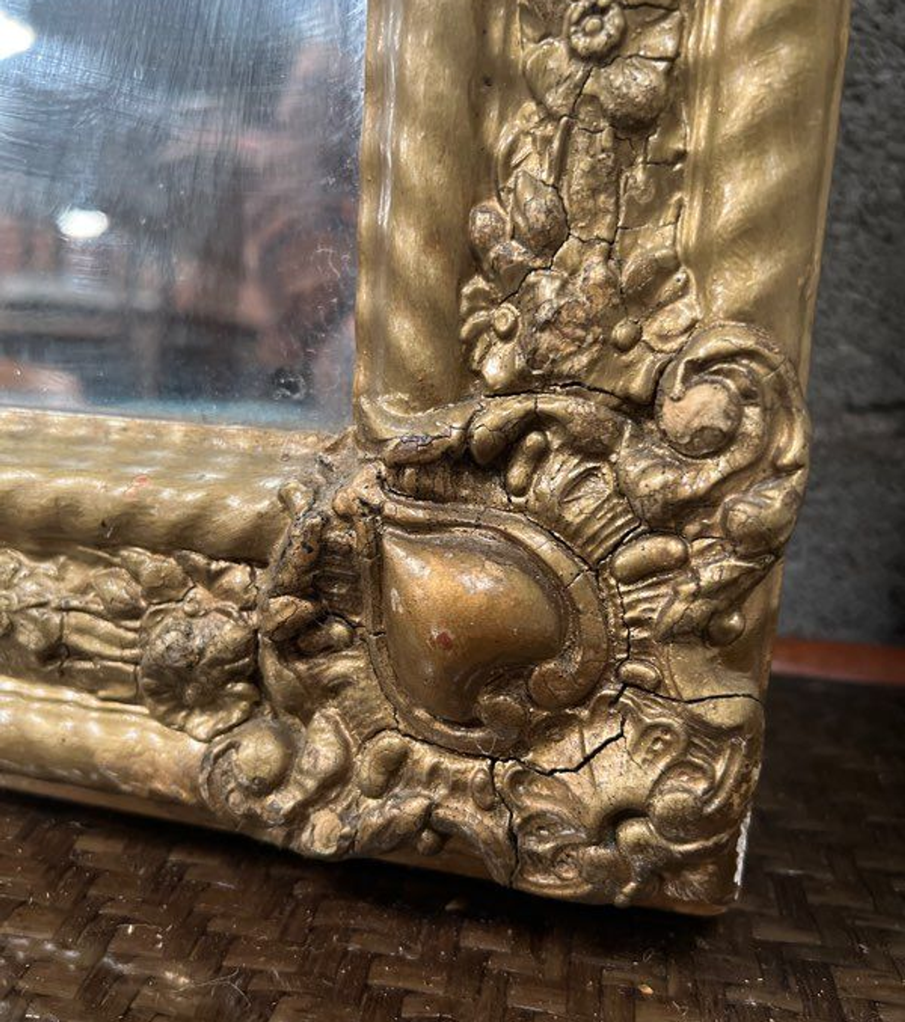 Antique mirror Louis Philippe 109x69cm