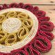 Set of 2 natural braided round underbody year 70