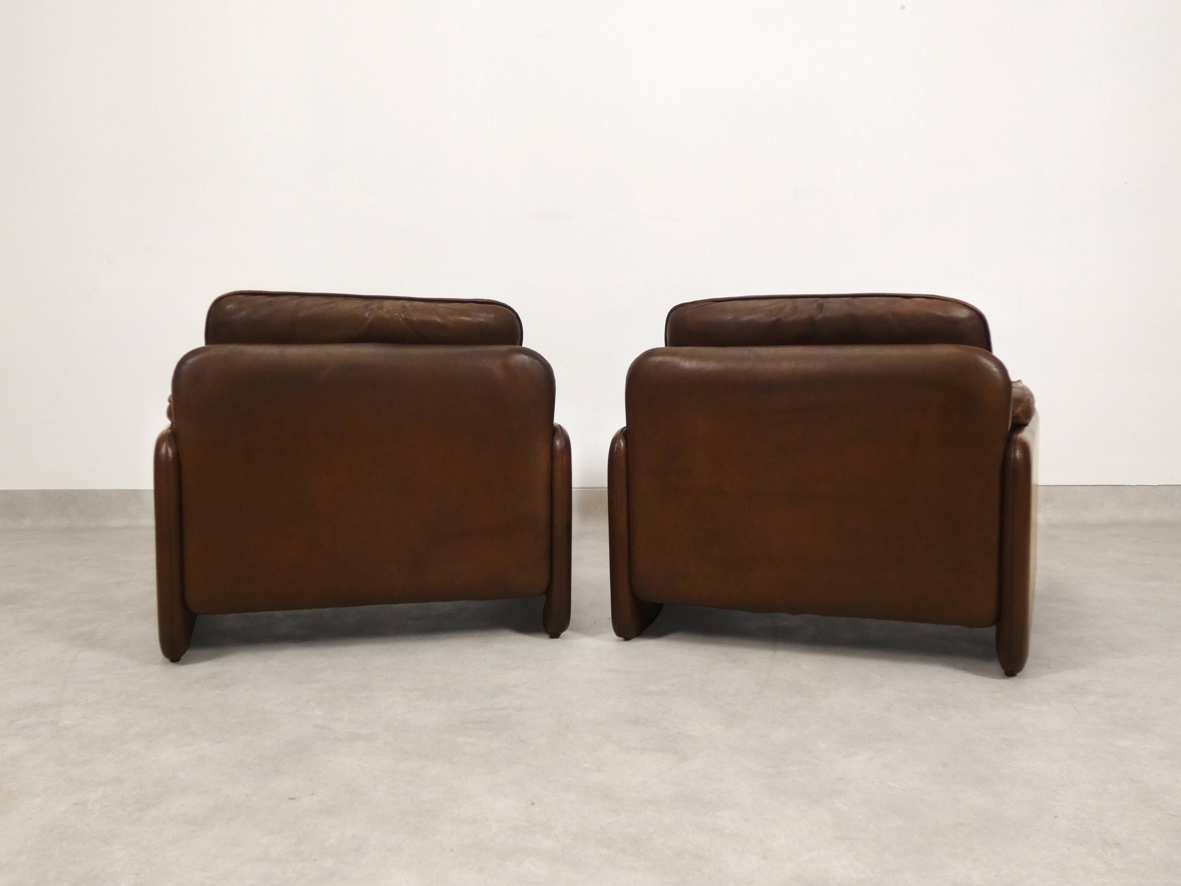 set of 2 De Sede DS61 fauteuils