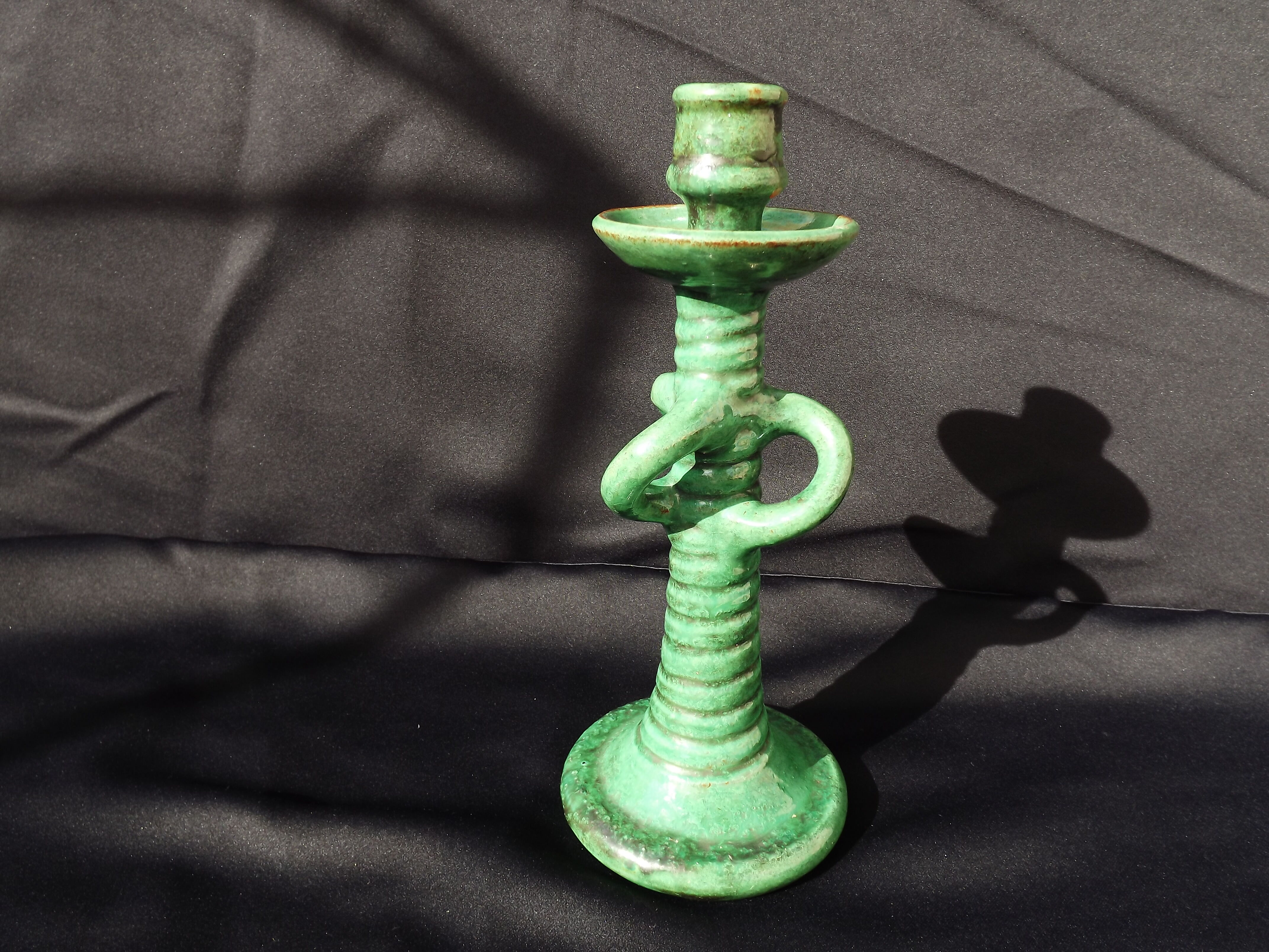 Terracotta candlestick